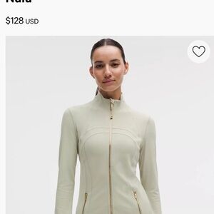 Lululemon Athletica Light Cream Utility Jacket